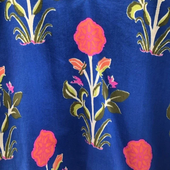 THML Blue and Pink Floral Blouse - Picture 5 of 11